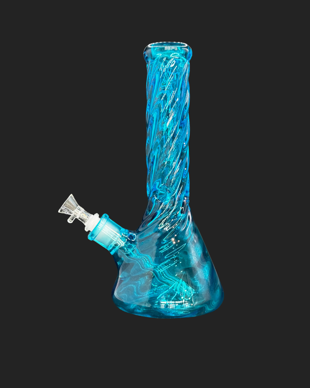 bong beaker de colores en forma de espiral drg-383