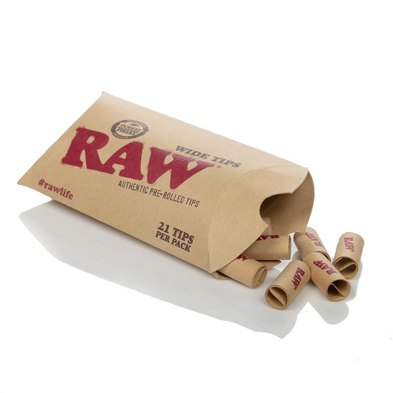Raw Pre-Rolled tips Wide
