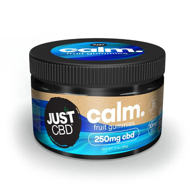 just cbd calm fruit gummies 25 gummies of 10mg cdb per gummie