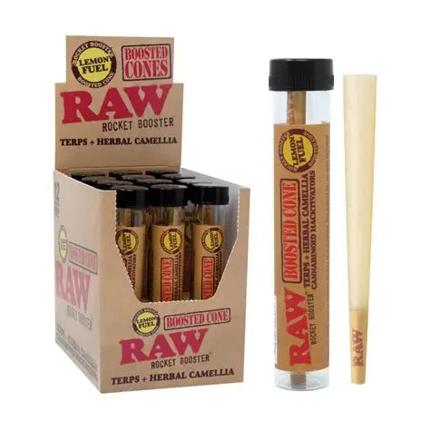 Raw Rocket Booster Terpene Infused Cono sabor Lemon Fuel
