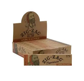 Zig-Zag papeles unbleached king size