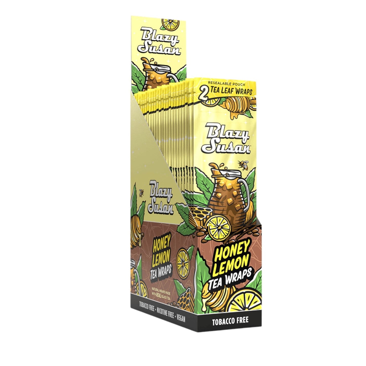 Blazy Susan Paquete de 2 wraps sabor Honey Lemon