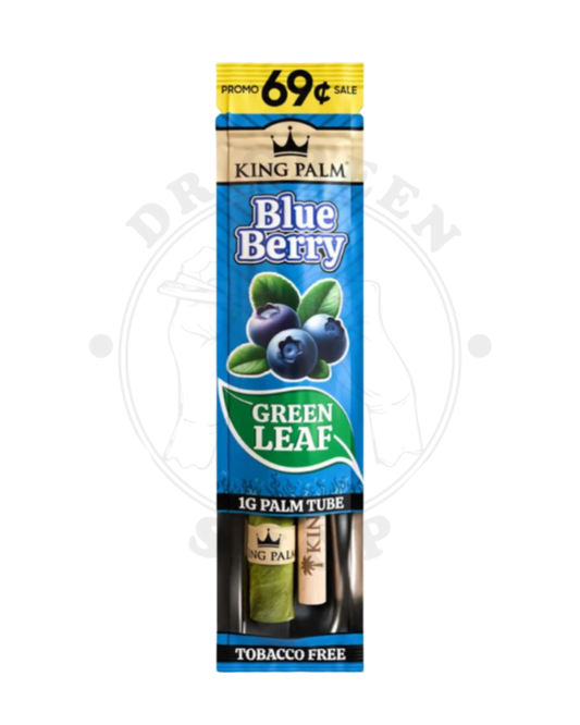 King palm - Mini Leaf Tubes 1g - Blue berry