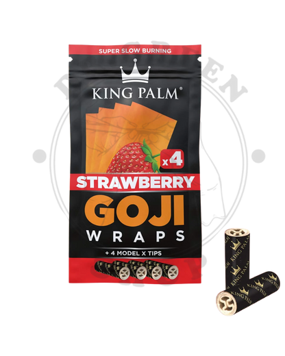 king palm Goji Wraps 4 per-pack sabor - Starwberry