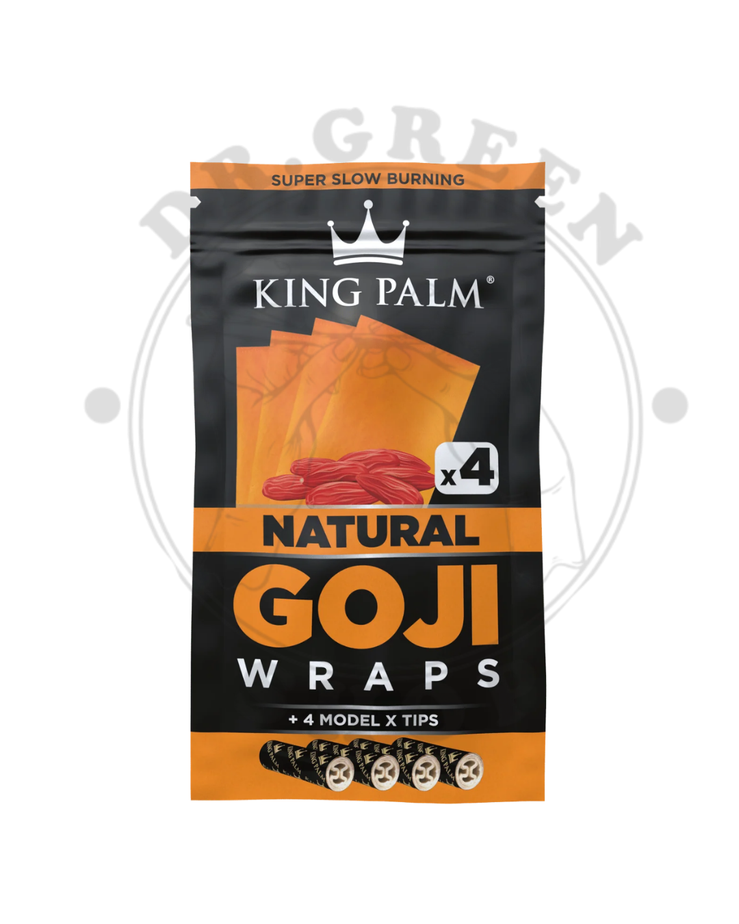king palm Goji Wraps 4 per-pack sabor - Natural