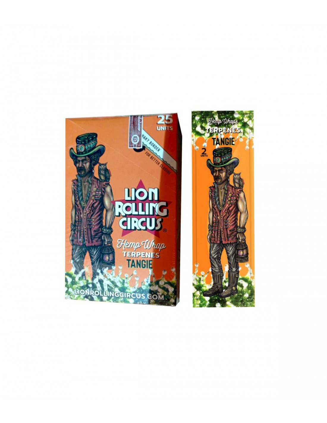 Lion rolling circus hemp wrap terpenes sabor tangie