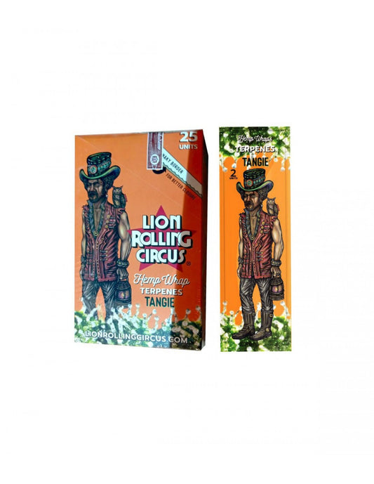 Lion rolling circus hemp wrap terpenes sabor tangie