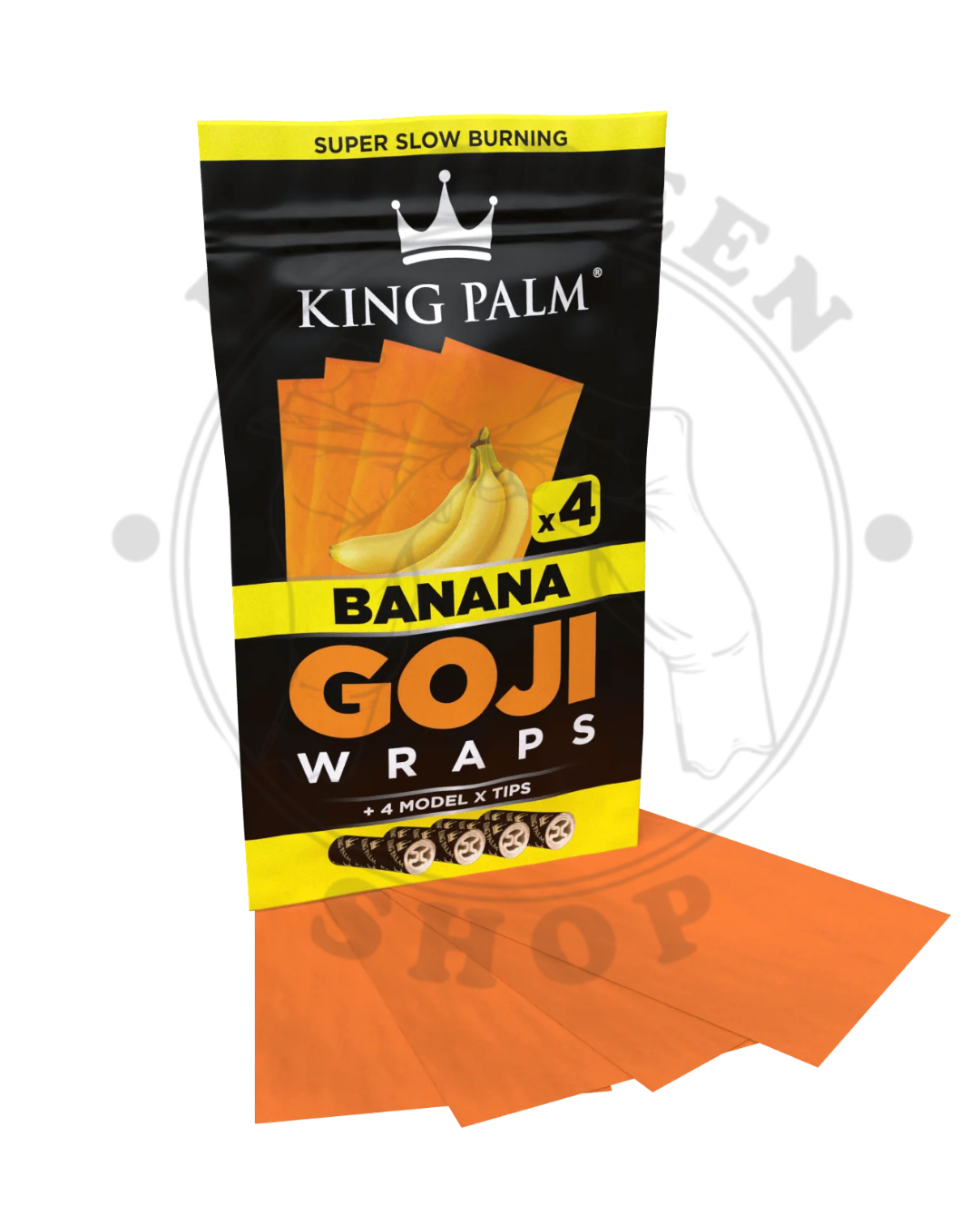 king palm Goji Wraps 4 per-pack sabor - Banana
