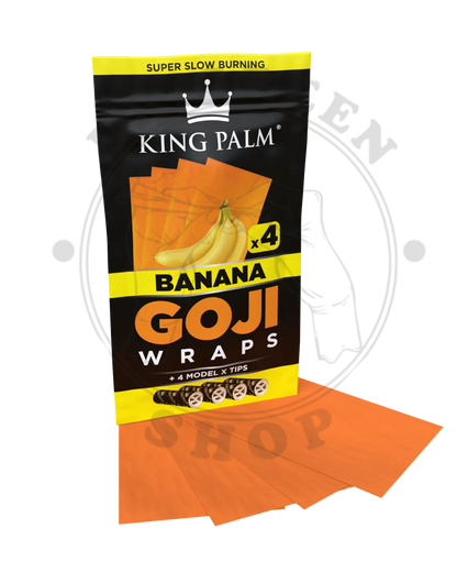 king palm Goji Wraps 4 per-pack sabor - Banana