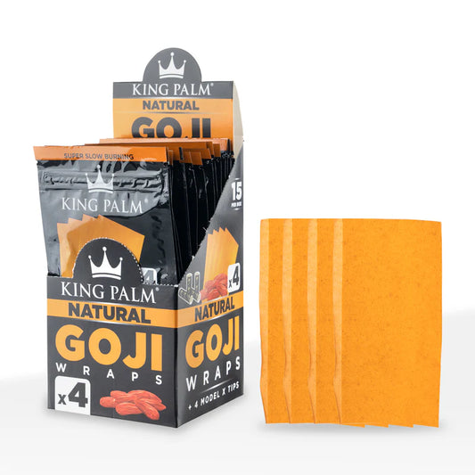 king palm Goji Wraps 4 per-pack sabor natural