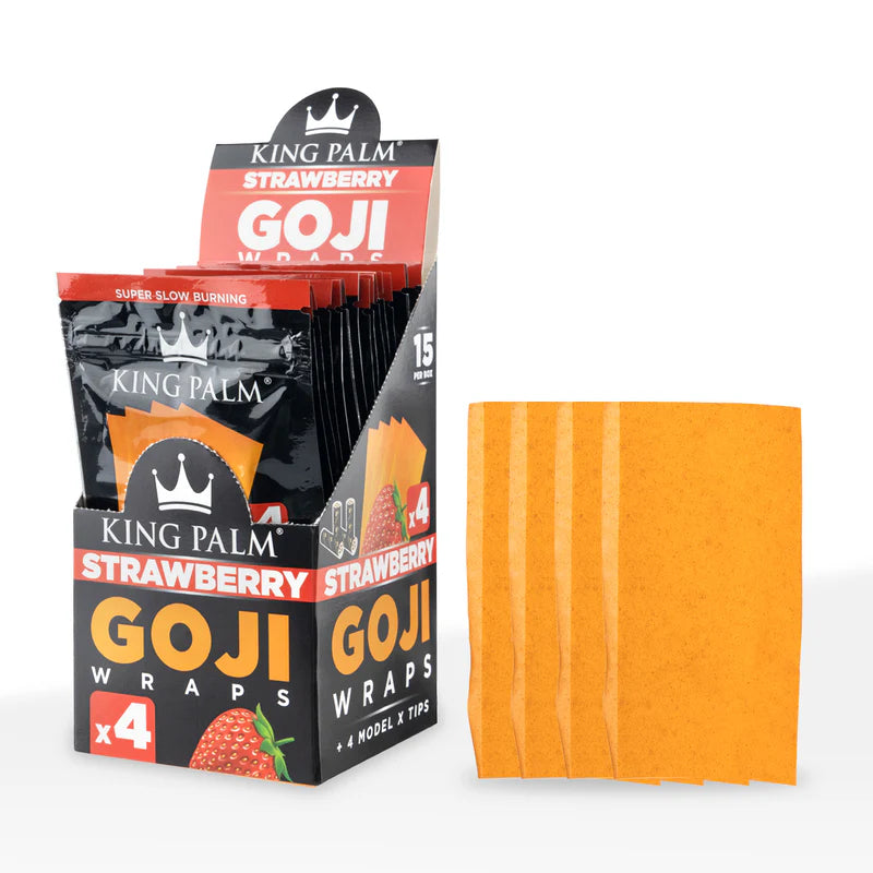king palm Goji Wraps 4 per-pack sabor starberry