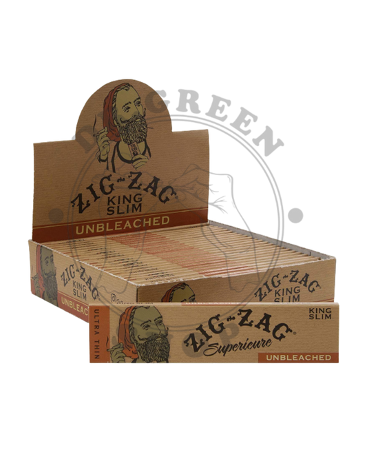 Zig-Zag papeles unbleached king size