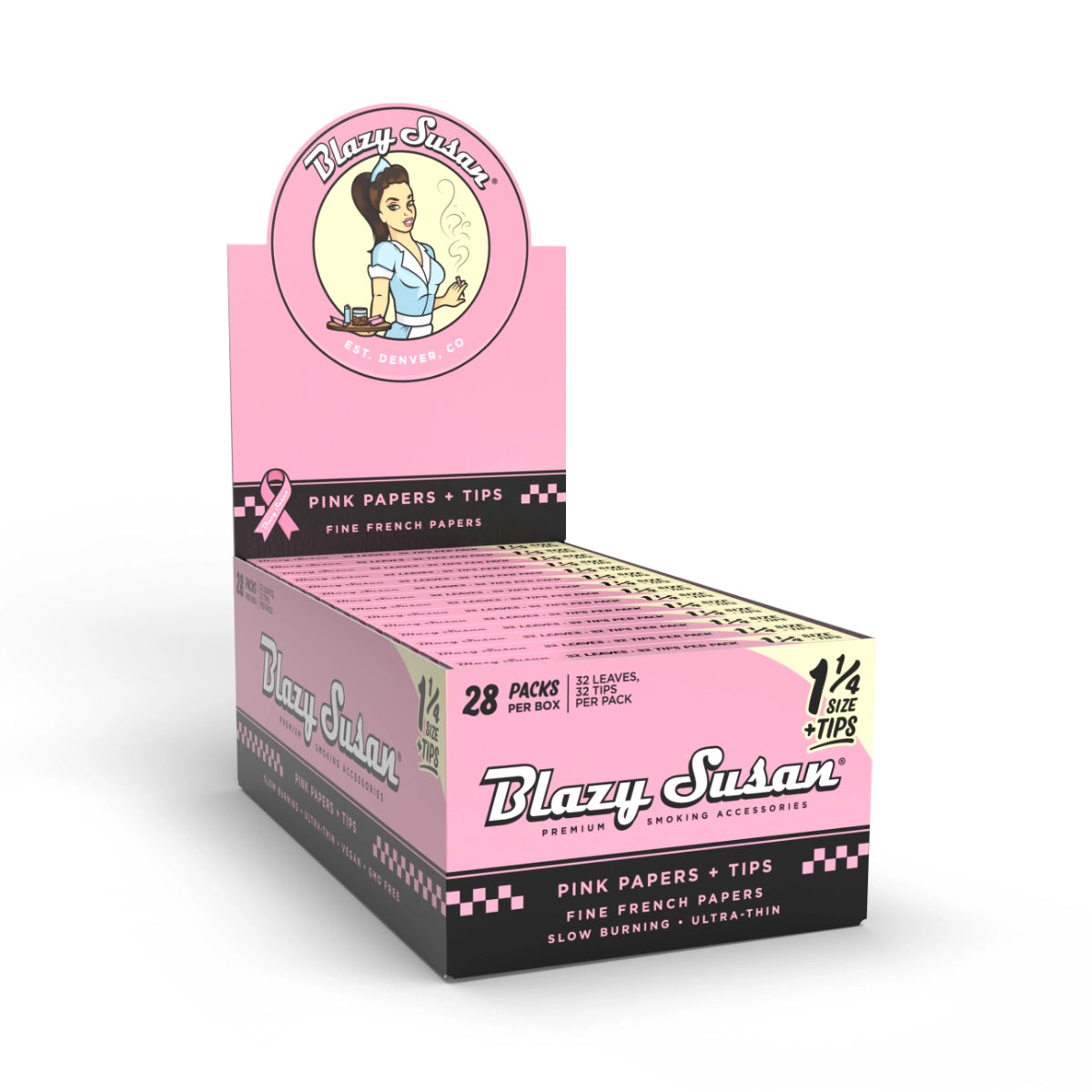 Blazy Susan papeles rosas de 1 1/4 + filtros