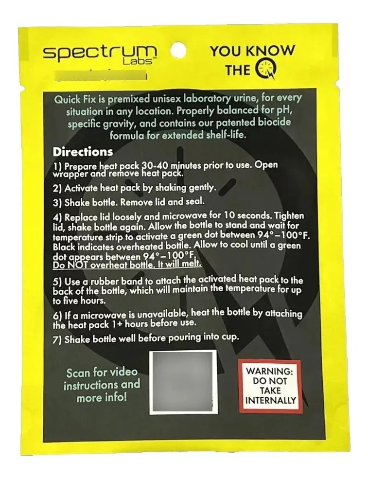 quick fix plus synthetic urine (orina sintética )
