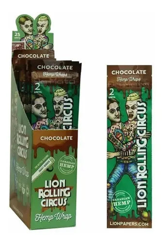 Lion rolling circus hemp wraps sabor chocolate