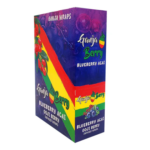 Ganja Berry Wraps Sabor blueberry cai goji berry 2 per-pack