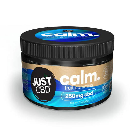 just cbd calm fruit gummies 25 gummies of 10mg cdb per gummie