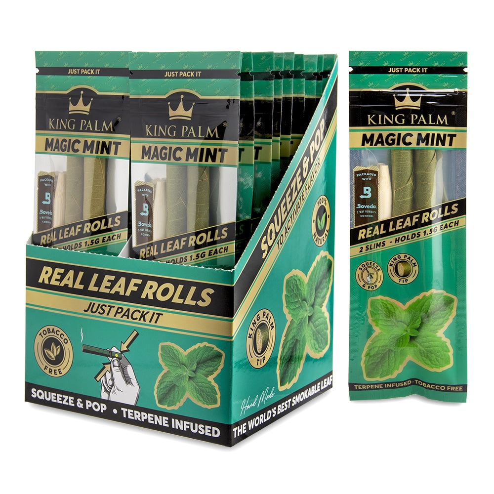 King Palm pack 2 slim size sabor cool mint