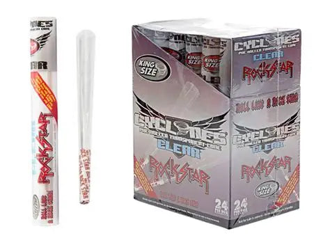 cyclones rockstar clear conos de celulosa