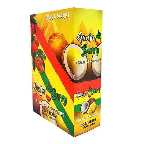 Ganja Berry Wraps Sabor Pineapple coconut 2 per-pack