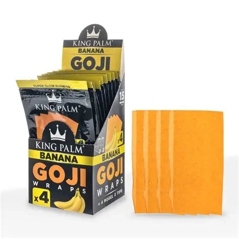 king palm Goji Wraps 4 per-pack sabor Banana