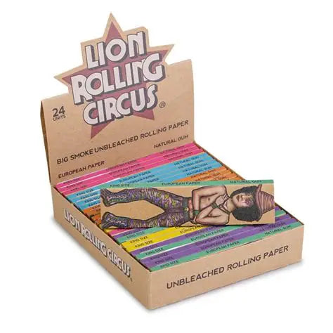 Lion Rolling Circus UNBLEACHEAD rolling papes king size