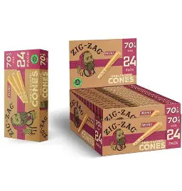 Conos zig-zag paquete con 24 conos  minis unbleached