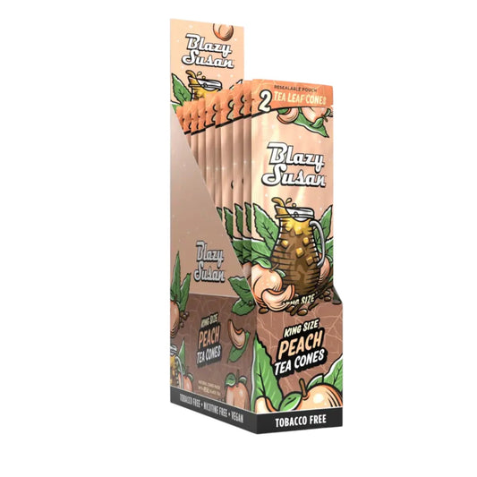 blazy susan paquete de 2 conos de sabor durazno