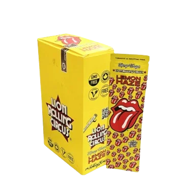 Lion rolling circus special edition Rolling stones hemp wrap terpenes sabor Lemon haze