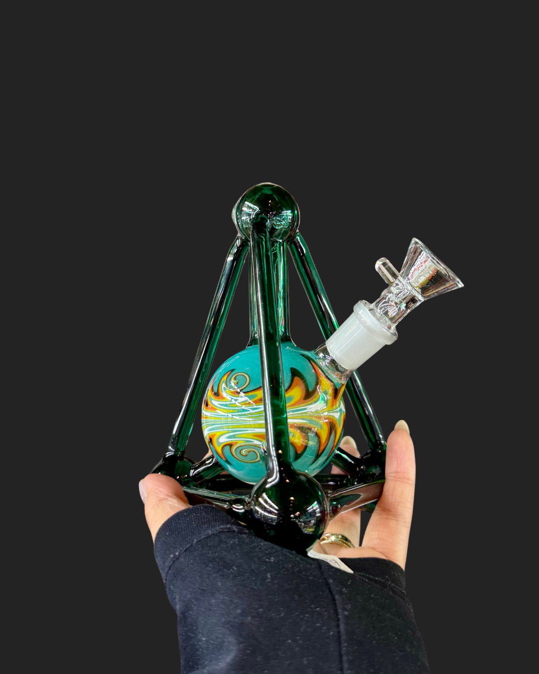bong bubbler de triangulo Drg-1747