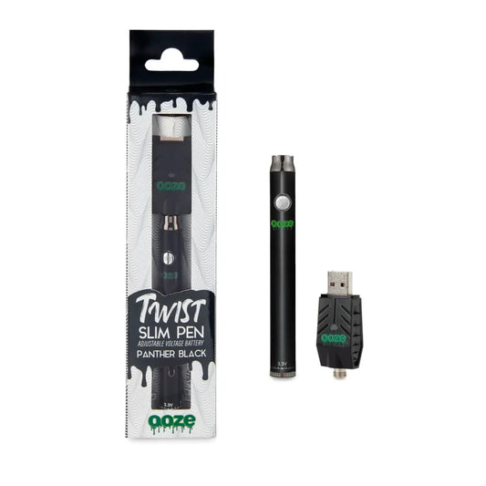 bateria twist slim pen adjustable voltage battery color black