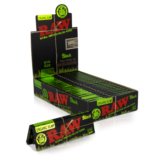 Raw Organic BLACK 1 1/4